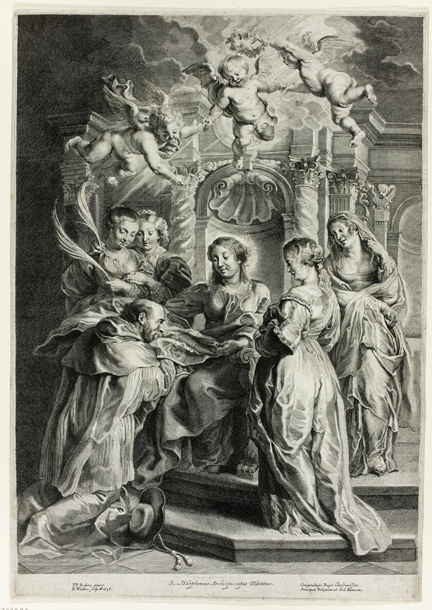 St. Ildefonso before the Virgin
