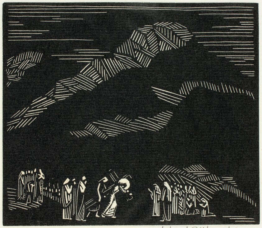 The Way of the Cross, Station V: Simon of Cyrene Helps Jesus to Carry the Cross