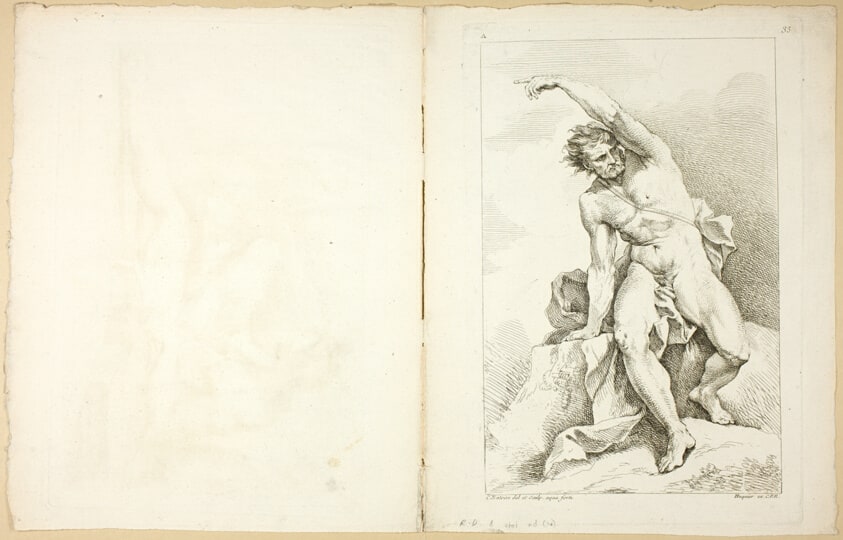 Page 33 and Page 36, from Premier Livre de Figures d'Academies gravées en Partie par les Professeurs de l’ Académie Royale