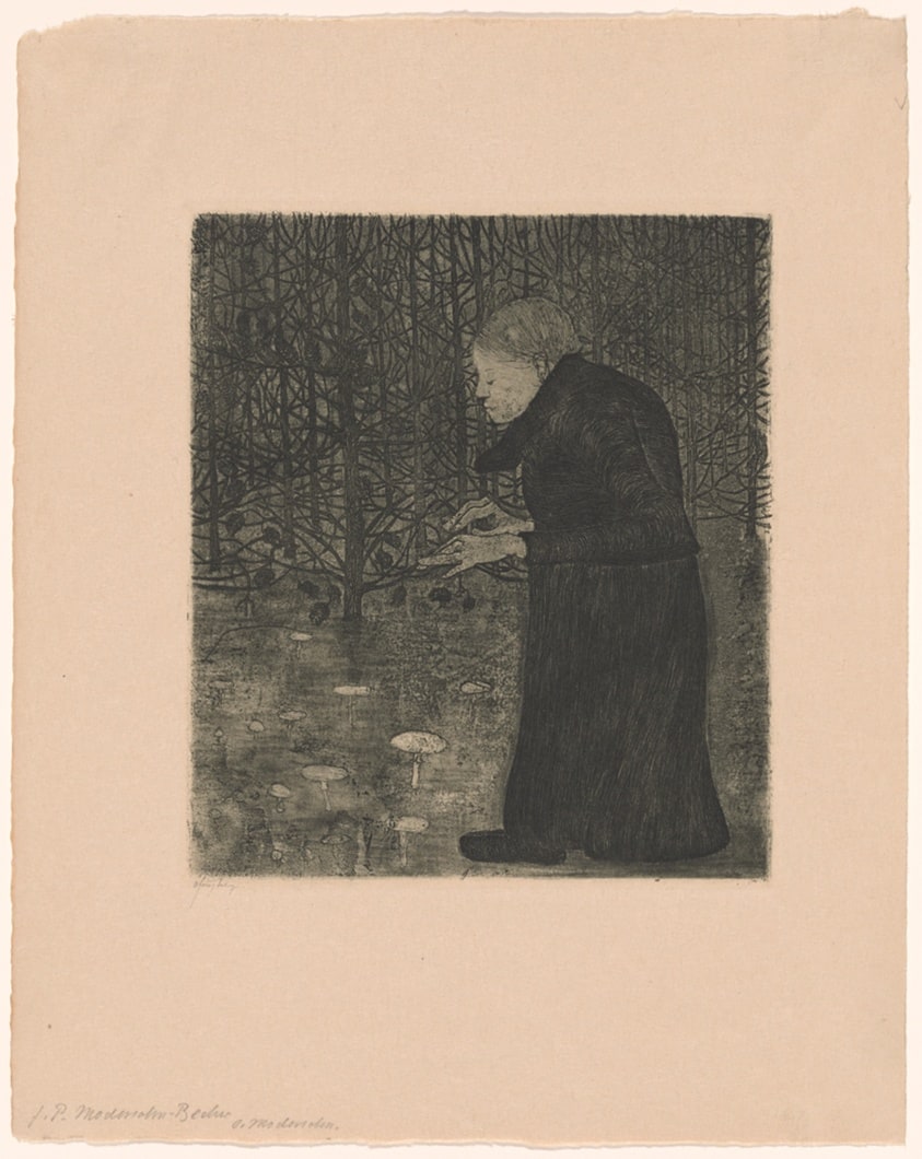 Blind Woman in the Forest