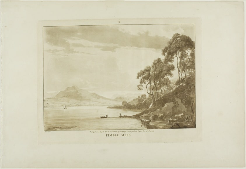 Pimble Meer, plate ten from Twelve Views in Wales