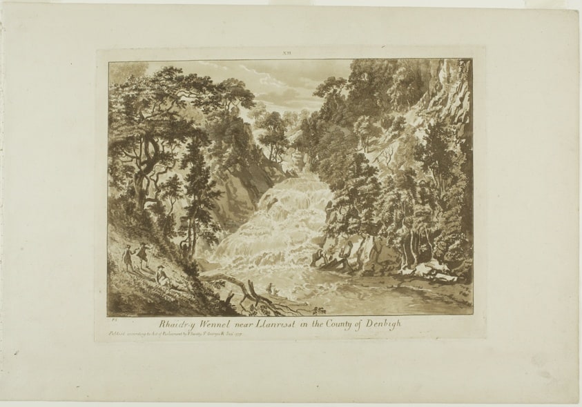 Rhaidr-y Wennel near Llanrwst in the Country of Denbigh, plate twelve from Twelve Views in Wales