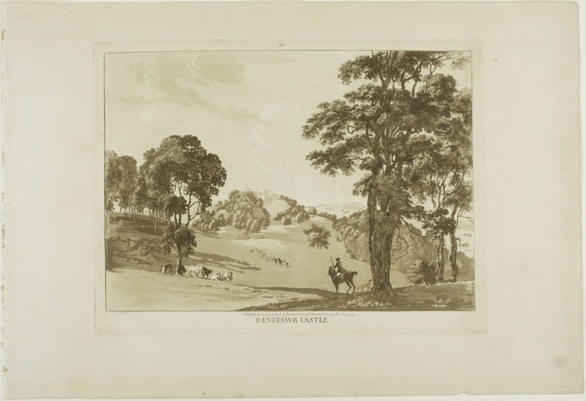 Denefawr Castle, plate eleven from Twelve Views in Wales