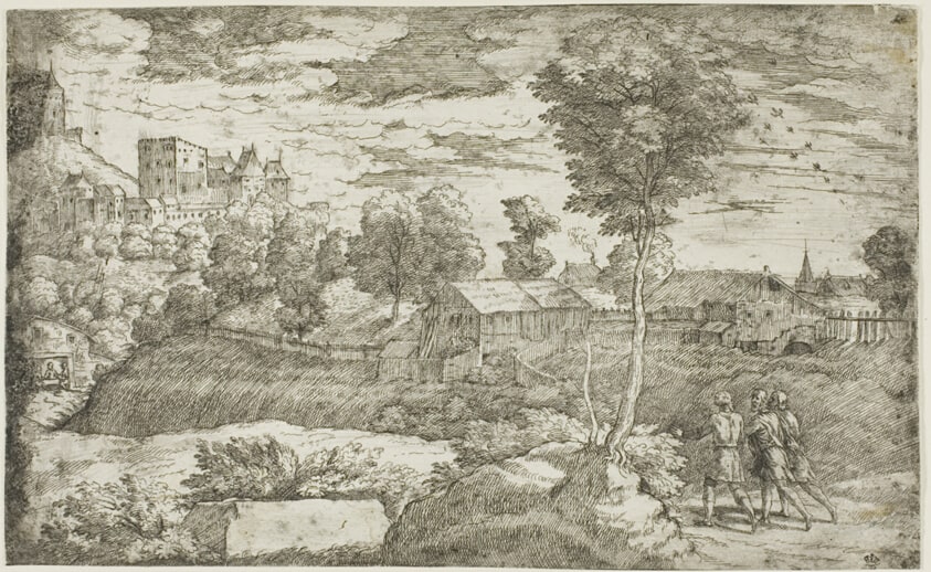 Christ and the disciples at Emmaus