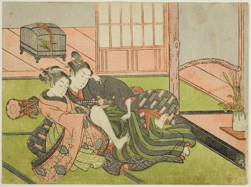 Two Women with Drum