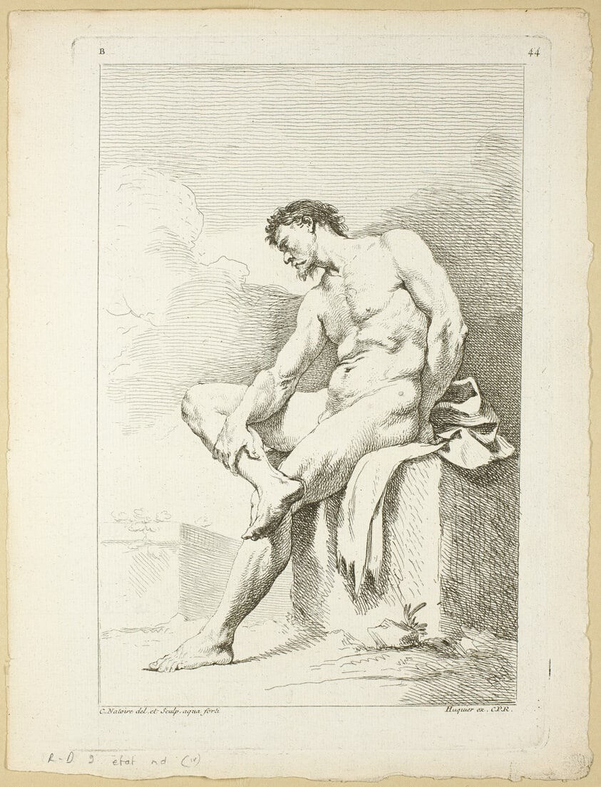 Page 44, from Second Livre de Figures d'Academies Gravées en Partie par les Professeurs de l’Académie Royale