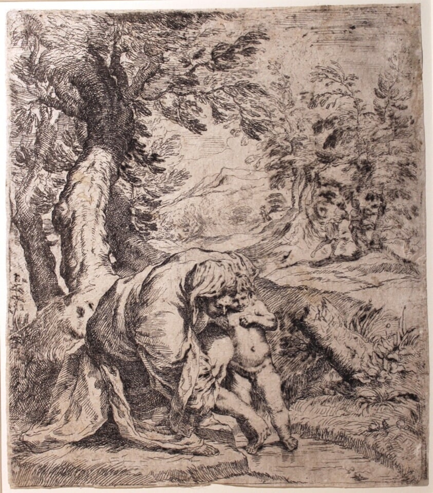 Virgin Washing the Child