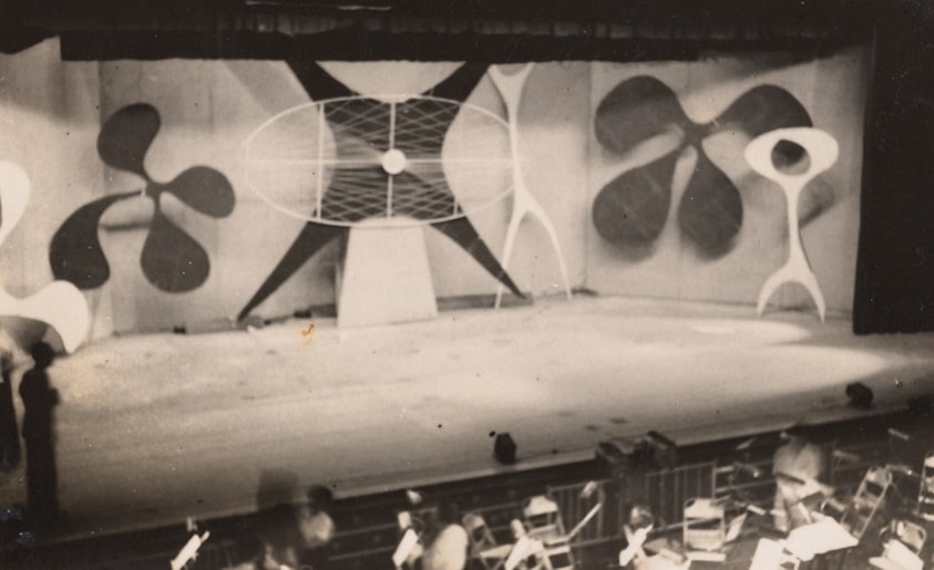 Stage set for Shozo Kitadai ballet Kappa