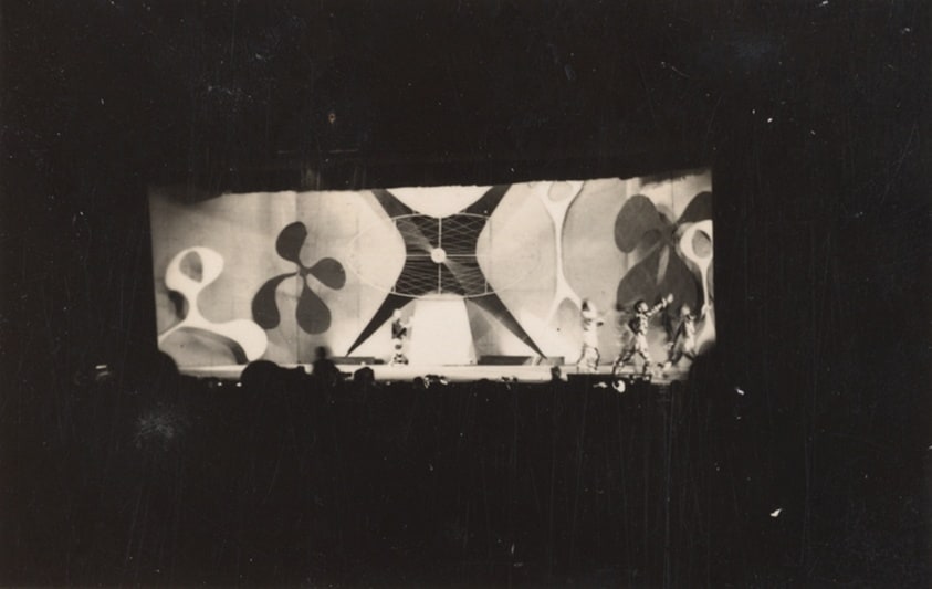 Stage set for Shozo Kitadai ballet Kappa