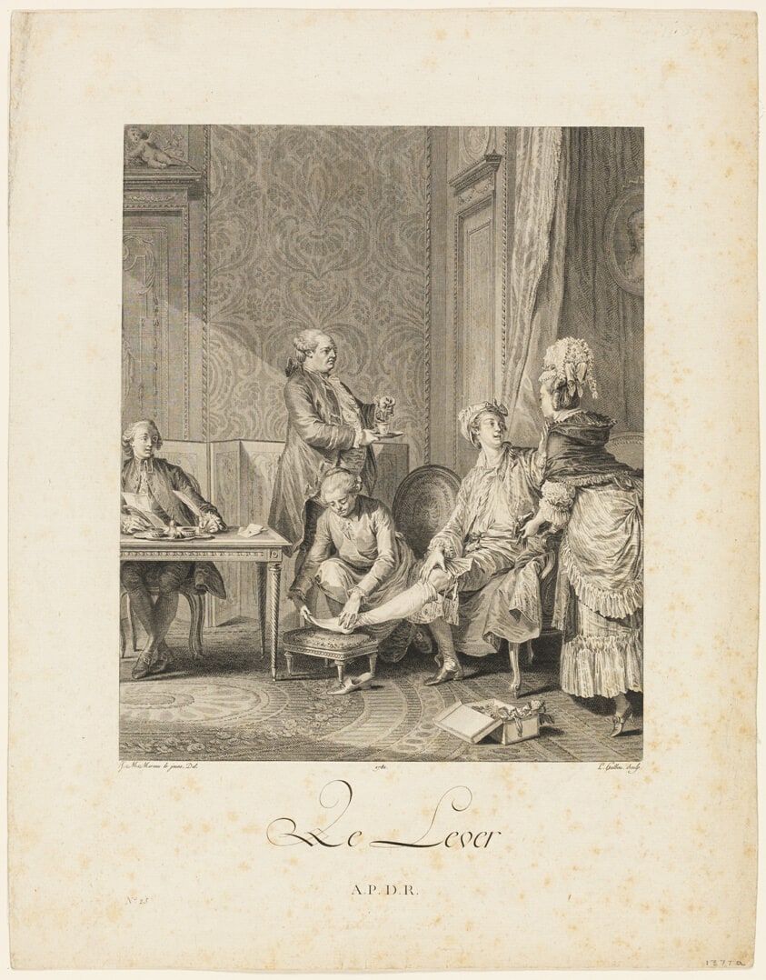 Le Lever (The Levee from, Troisieme suite d'estampes pour servir s l'histoire des modes et du costume...)