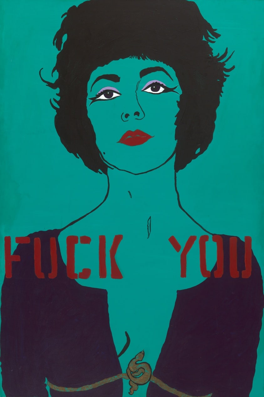 Fuck You: from the Liz Taylor Series (after Bert Stern)
