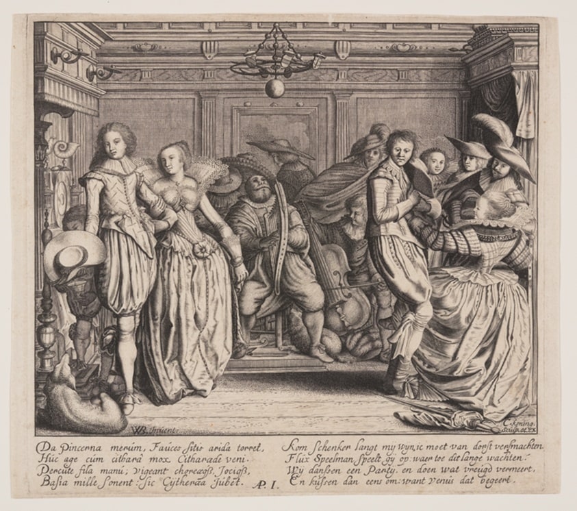 Interior with Musicians and Dancing Couples