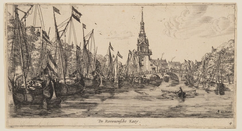 De Roowaensche Kaey, from Views of Amsterdam
