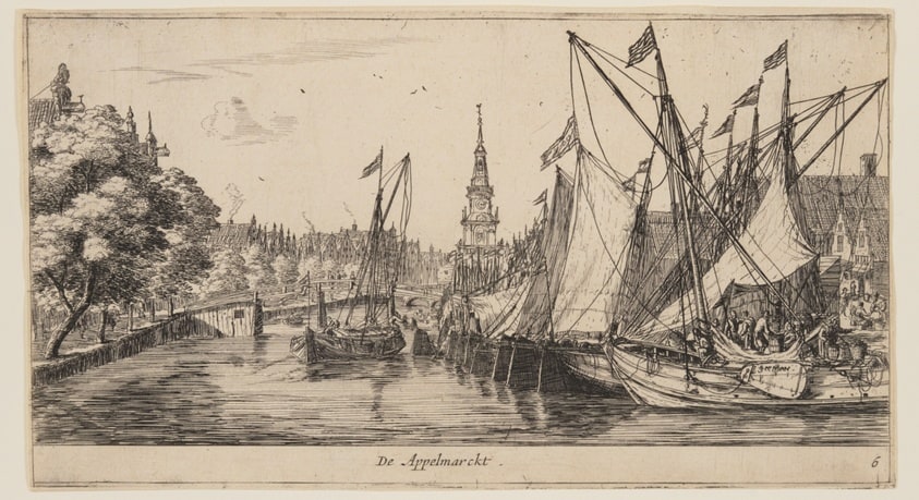 De Appelmarckt, from Views of Amsterdam