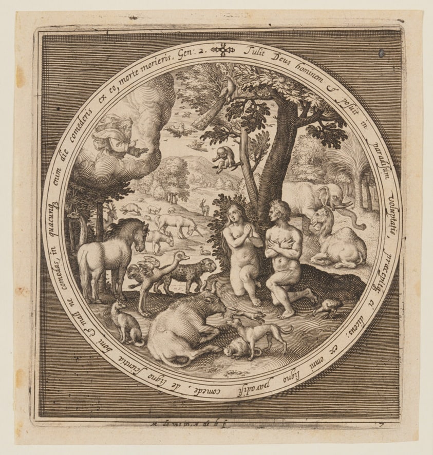 Adam and Eve in Paradise, from The Creation to the Expulsion from Paradise