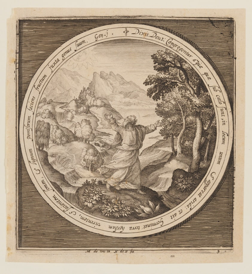 Third Day: The Creation of Land and Vegetation, from The Creation to the Expulsion from Paradise
