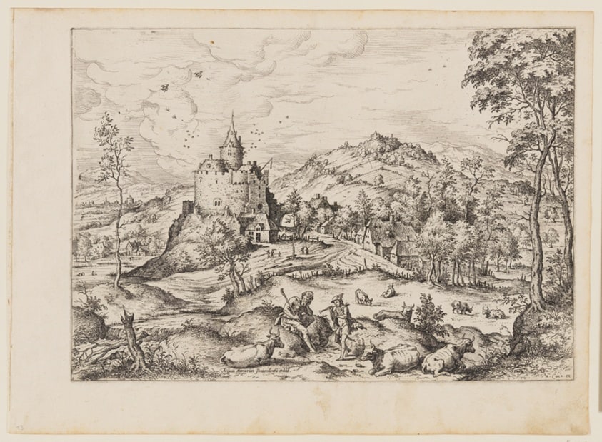 Mercury Lulling to Sleep Argus, from Landscapes with Biblical and Mythological Scenes