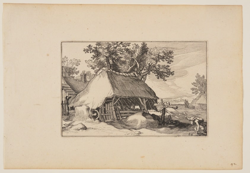 A Barn, from Landscapes (Verscheyden aerdige Lanthuysen...)