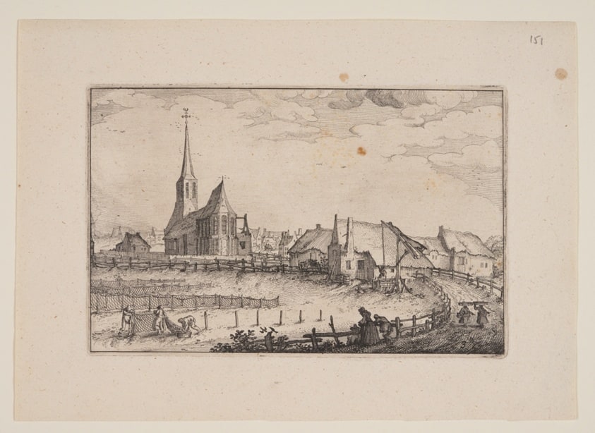 The Village Zandvoort, from Views in the Surroundings of Haarlem (Plaisante Plaetsen)