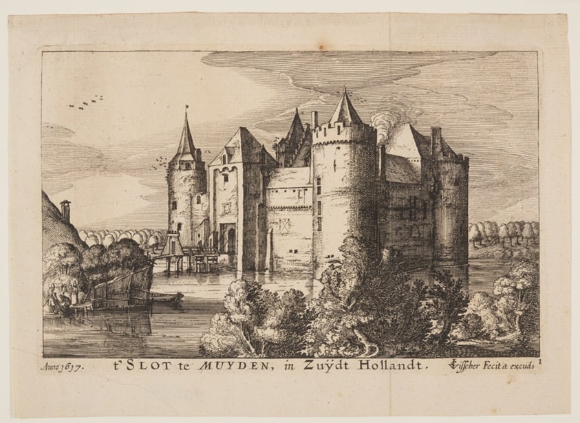 The Castle of Muiden (in reverse), from Four Castles in Holland and Utrecht