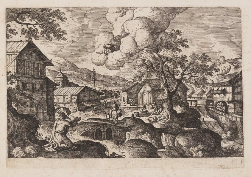 Plate 1, from Landscapes with Scenes from the Old and New Testament and Ovid’s Metamorphoses