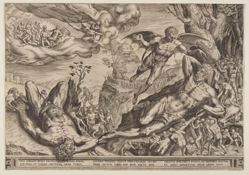 Hercules besieged by Pygmies