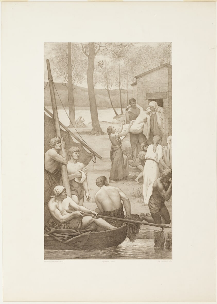 Pastoral Life of Saint Geneviève (left panel)
