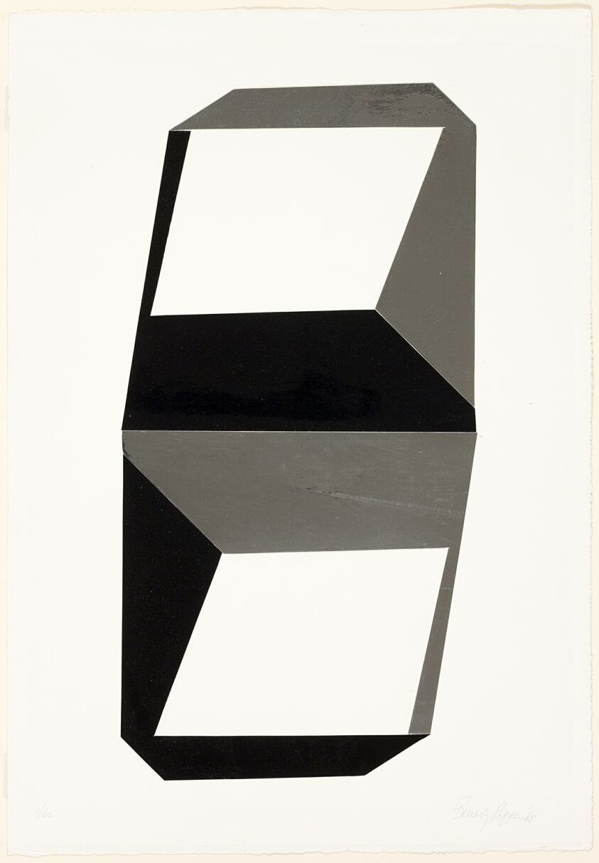 Double Vertical, Silver and Black