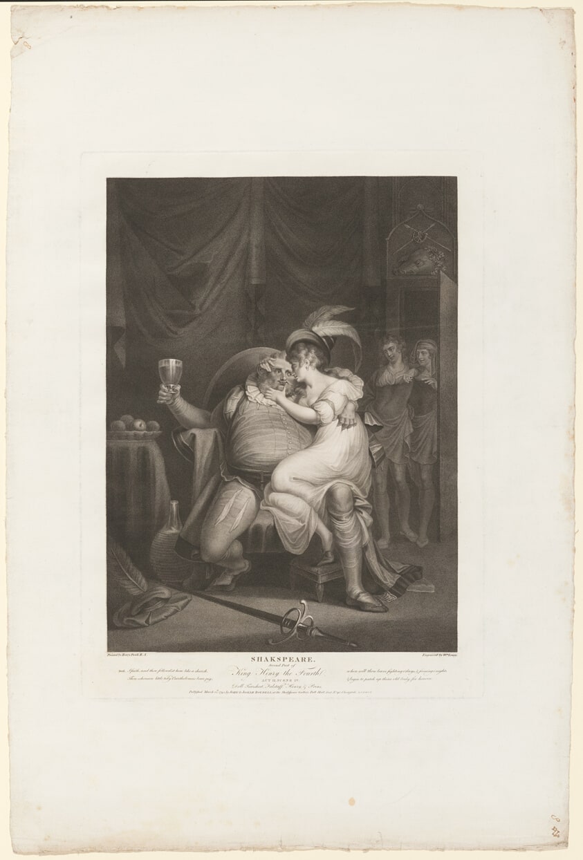 Prince Hal and Poins Surprise Falstaff with Doll Tearsheet