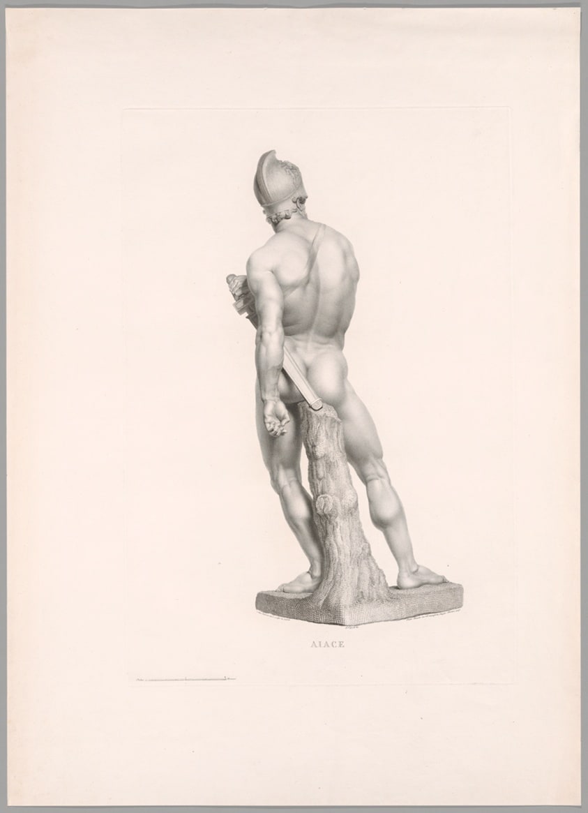 Ajax, Back View, from Oeuvre de Canova