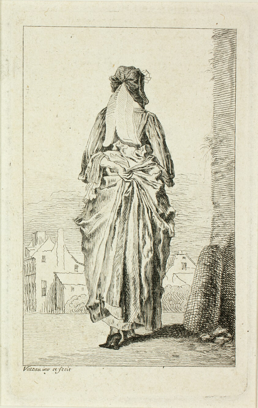 Woman Seen from Behind, from Figures de modes