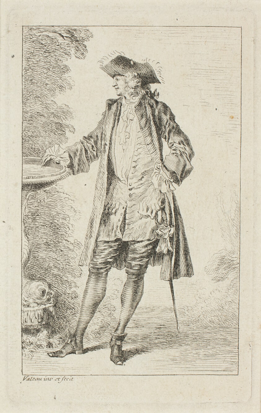 Standing Man with Hand on Basin, from Figures de modes