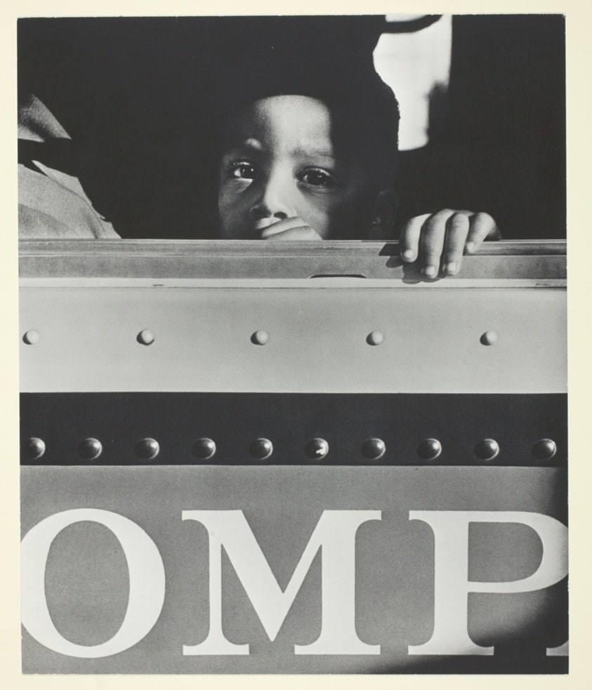 Young Black Child in Bus (Negerbub im Autobus)