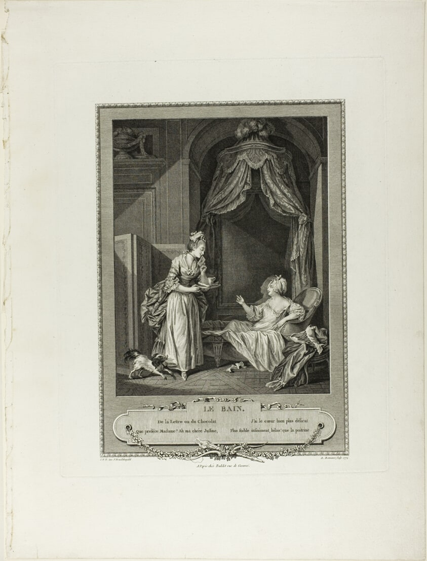 Le Bain (The Bath, from Le Monument Du Costume Physique et Moral de la fin du Dix-huitième siècle)