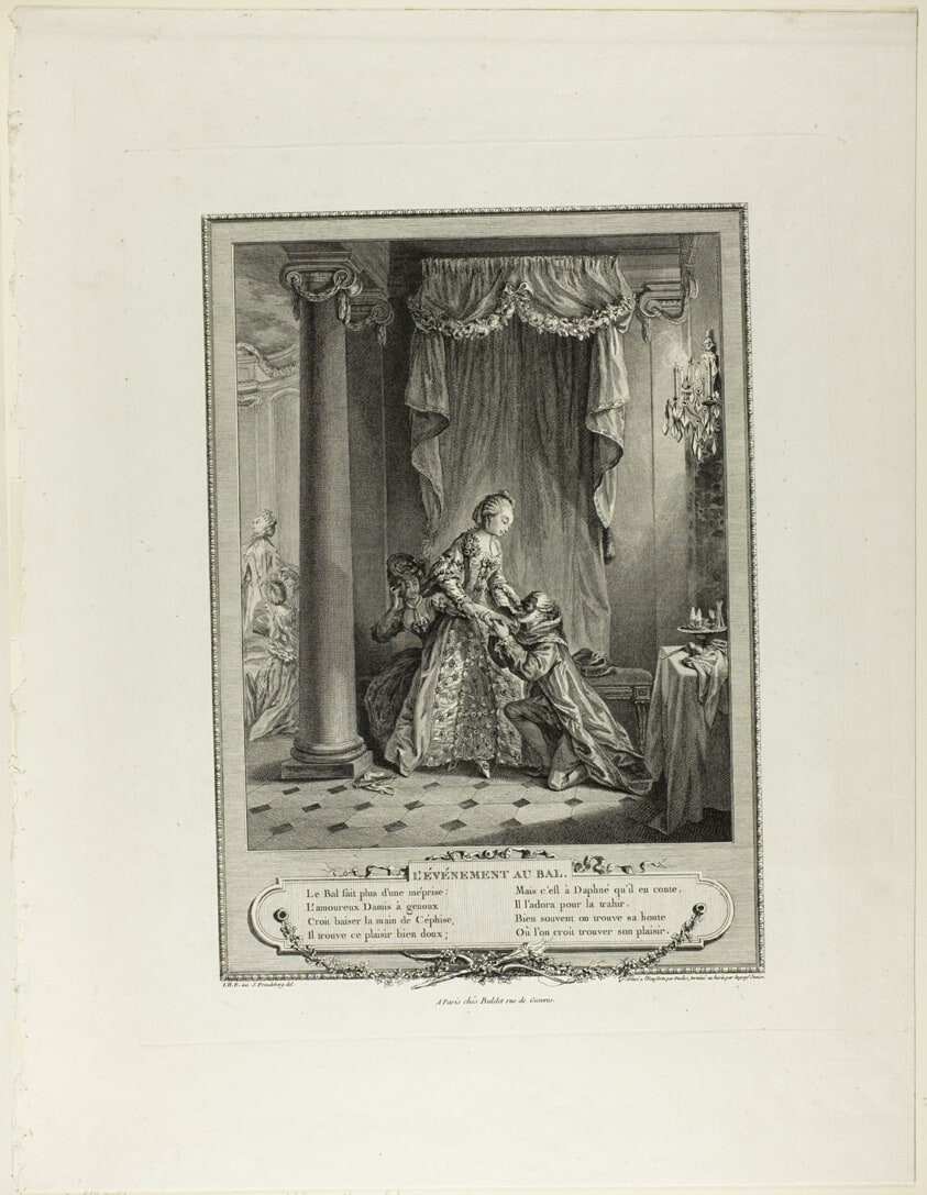 L'Evenement au Bal (The Event at the Ball, from from Monument du Costume Physique et Moral de la fin du Dix-huitième siècle)