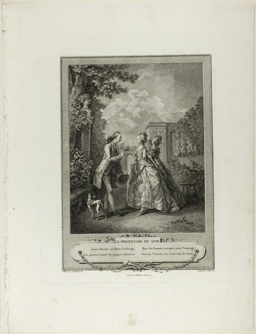La Promenade du Soir (The Evening Walk, from Monument du Costume Physique et Moral de la fin du Dix-huitième siècle)