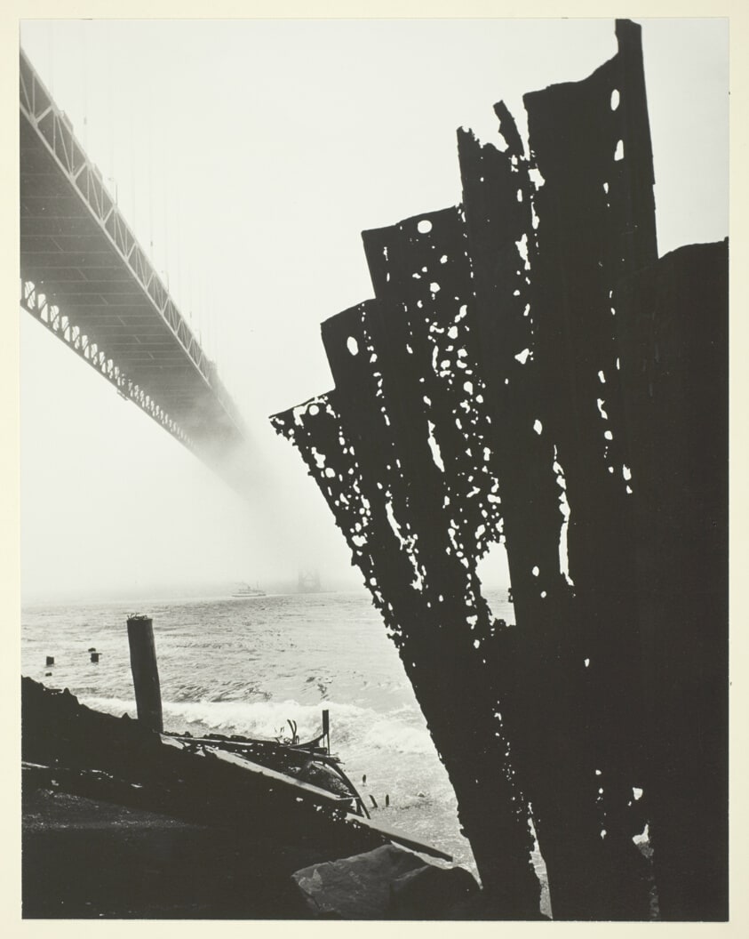 Rusted Steel Bulkhead Echoes the Sweep of the Golden Gate Bridge