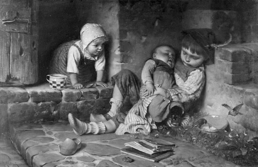 Young Children Sleeping