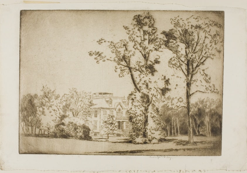 Charles Deering's Evanston Home, Front View