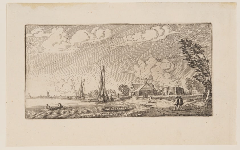 Lime-Kiln in Stormy Weather, from Six Landscapes