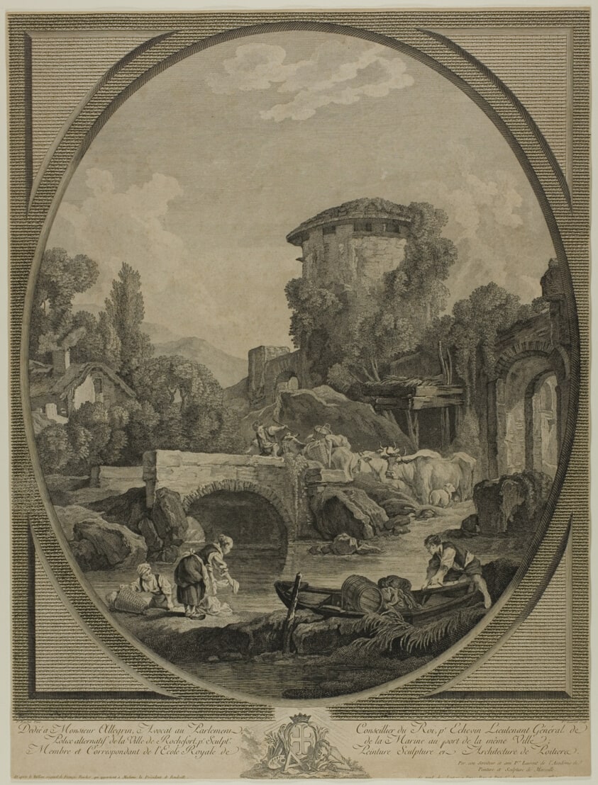 Landscape with a Bridge and a Dovecote