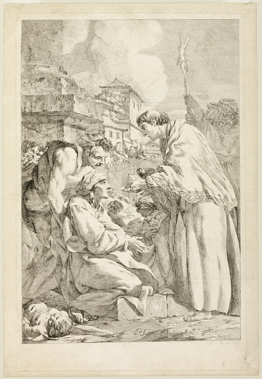Saint Charles Borromeo Blessing the Plague-Stricken