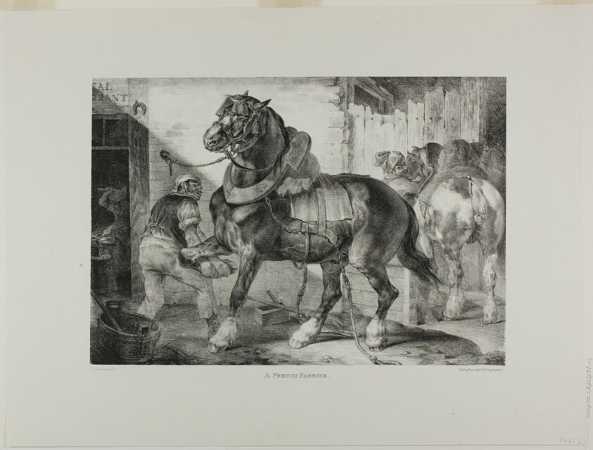 A French Farrier, plate 12 from Various Subjects Drawn from Life and on Stone (The English Suite)