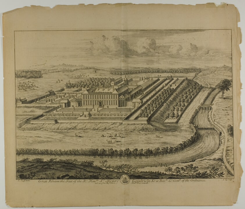Great Ribston, plate 61 from Britannia Illustrata
