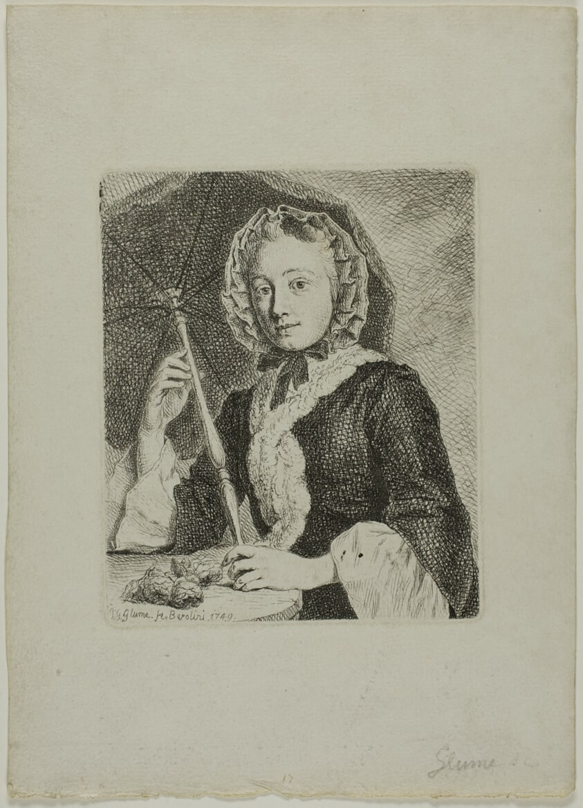Woman with a Parasol (Mrs. Friedrich Christian Glume, Sister-in-Law of the Artist)