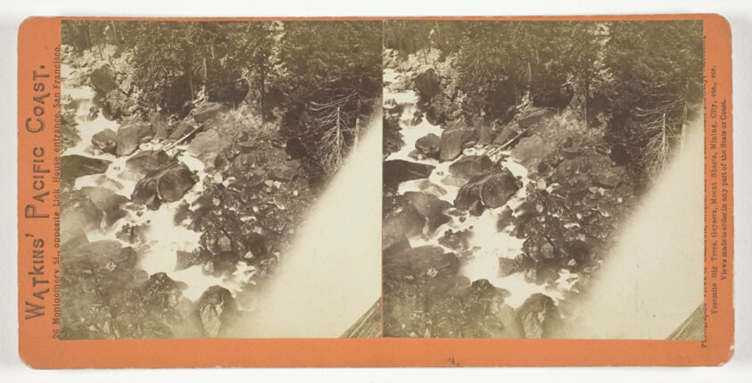 The Foot of the Vernal Fall, Yosemite, from the series "Watkins' Pacific Coast"