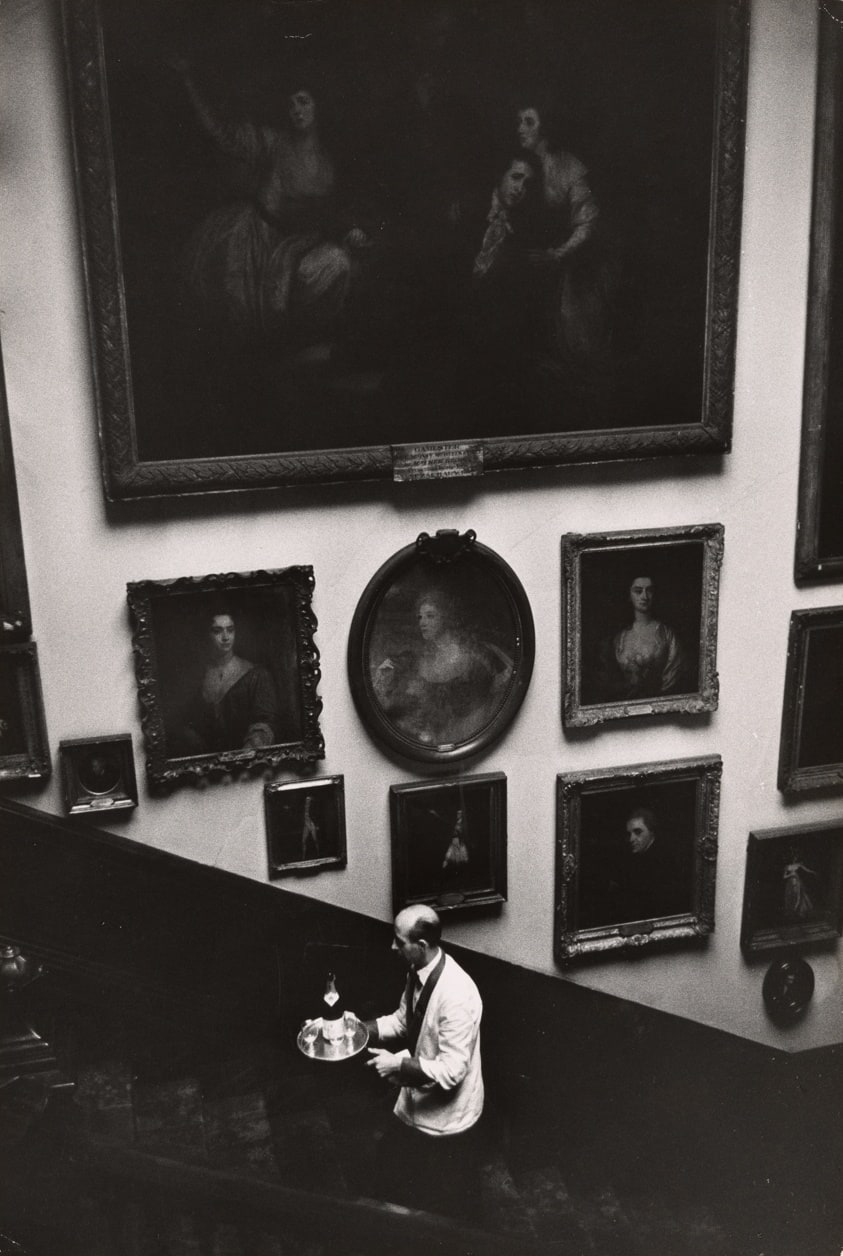 A gentleman’s London— Garrick Club’s celebrated stairway is flanked by its famous theatrical paintings