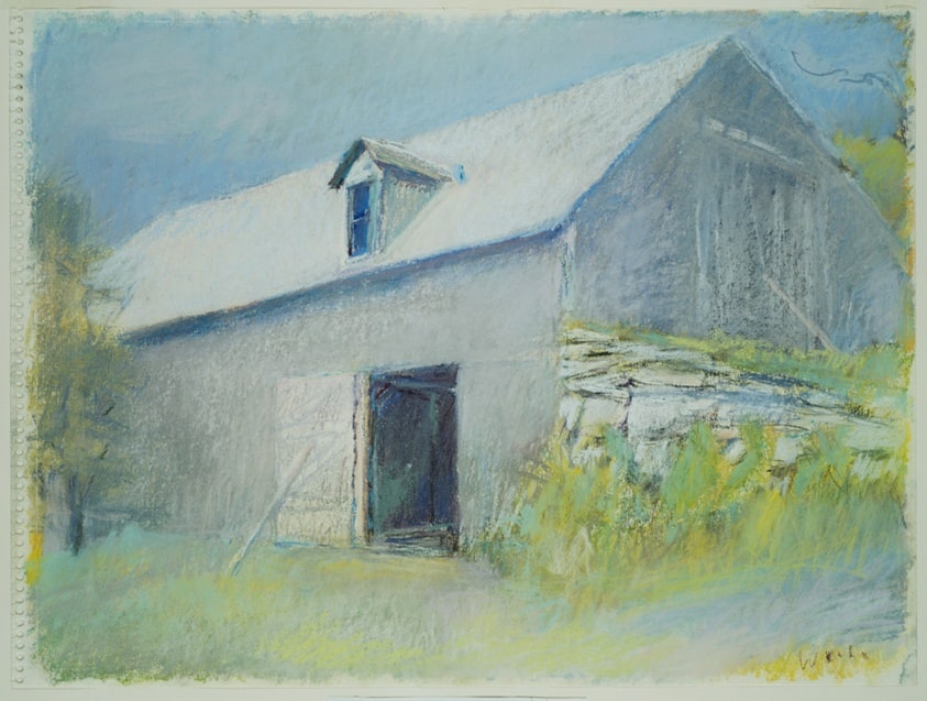 Barn in Blue Haze