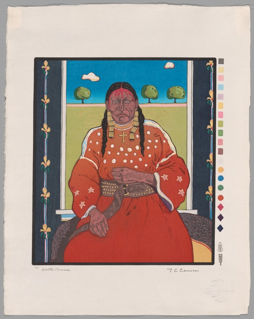 Woman at Window, from Memorial Woodcut Suite