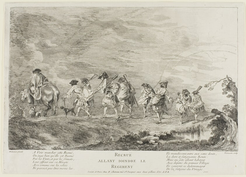 Recruits Going to Join the Regiment